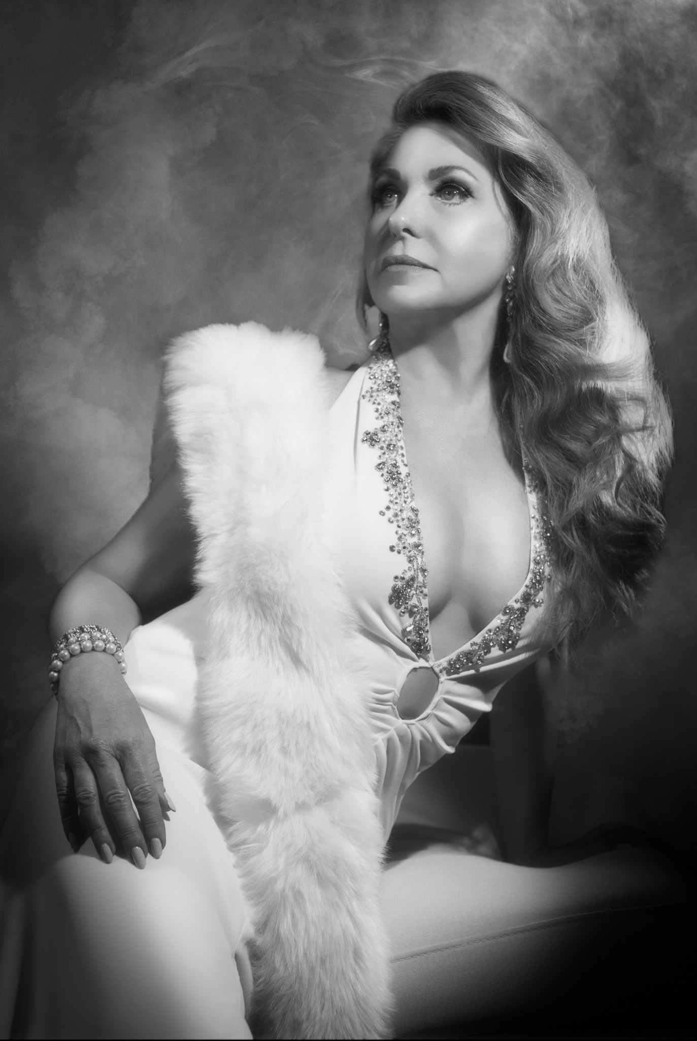 Classic Hollywood Black and White Portrait Of Deborah