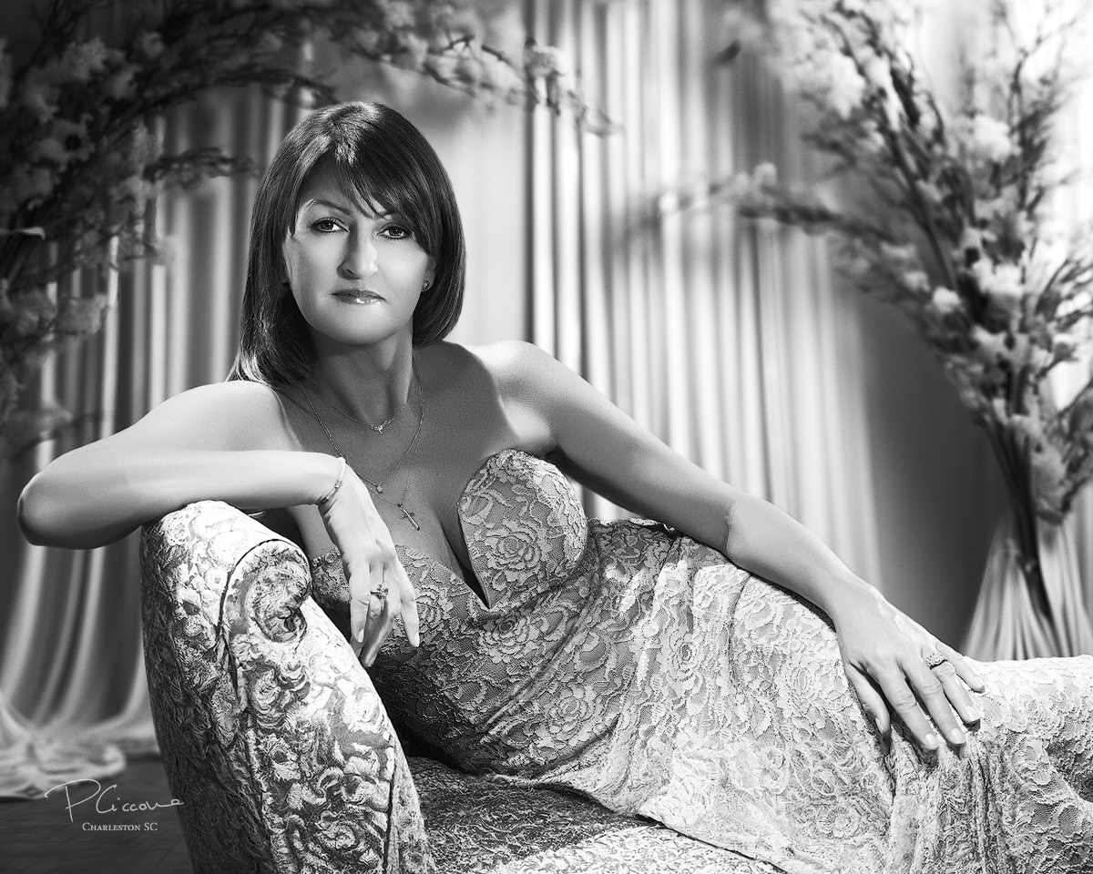 Classic Hollywood Black and White Portrait Of Keri Seay